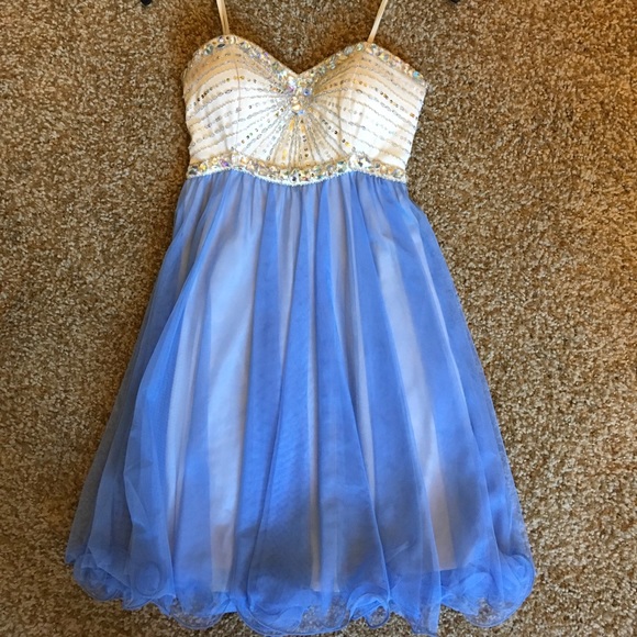 Windsor Periwinkle Strapless Jewel Dress - Picture 1 of 1